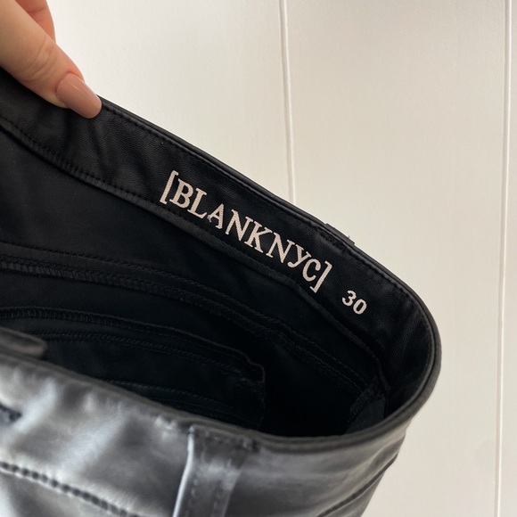 SOLD! Blank NYC Faux Leather Pants - Picture 7 of 12